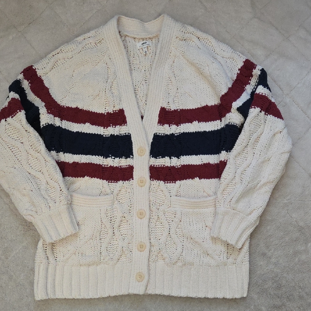 Aerie 2024 Oversized Chenille Cable Cardigan